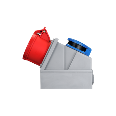 McPower CEE-combinatie wandcontactdoos 16A 5-polig + Schuko