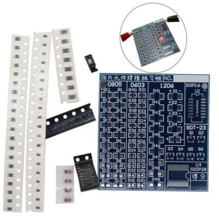 Soldeerbout-shop SMD Soldeer leerpakket | Soldeerbout-shop.nl