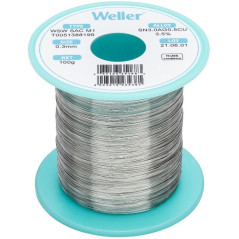 Weller WSW SAC M1 soldeertin 0,3mm 100gram loodvrij met zilver | Soldeerbout-shop.nl