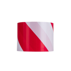 GEKO G01827 Waarschuwingstape 70mm x 100m wit & rood