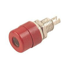 Hirschmann BIL20 Banaanbus inbouwdeel rood | Soldeerbout-shop.nl