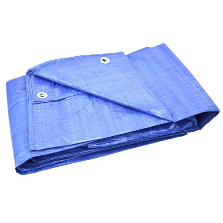 GEKO G01933 Afdekzeil 4x5m blauw 40g/m² | Soldeerbout-shop.nl