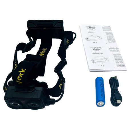 PCWork PCW12G LED hoofdlamp met accu 720lumen