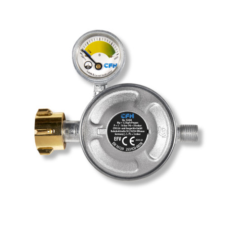 CFH DRF406 Gasdrukregelaar 30mBar met niveaumeter | Soldeerbout-shop.nl