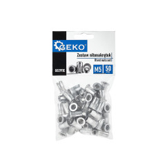 GEKO G02911E Blindklinkmoeren M5 aluminium (50 stuks)