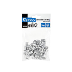 GEKO G02911F Blindklinkmoeren M6 aluminium (50 stuks)