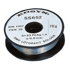 Edsyn SS652 Soldeertin 0,8mm 70gram met zilver | Soldeerbout-shop.nl