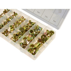 GEKO G02912 Blindklinkmoerenset M3 t/m M10 staal (150 stuks) | Soldeerbout-shop.nl