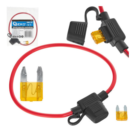 GEKO G03618 12V zekeringhouder met 5A zekering | Soldeerbout-shop.nl
