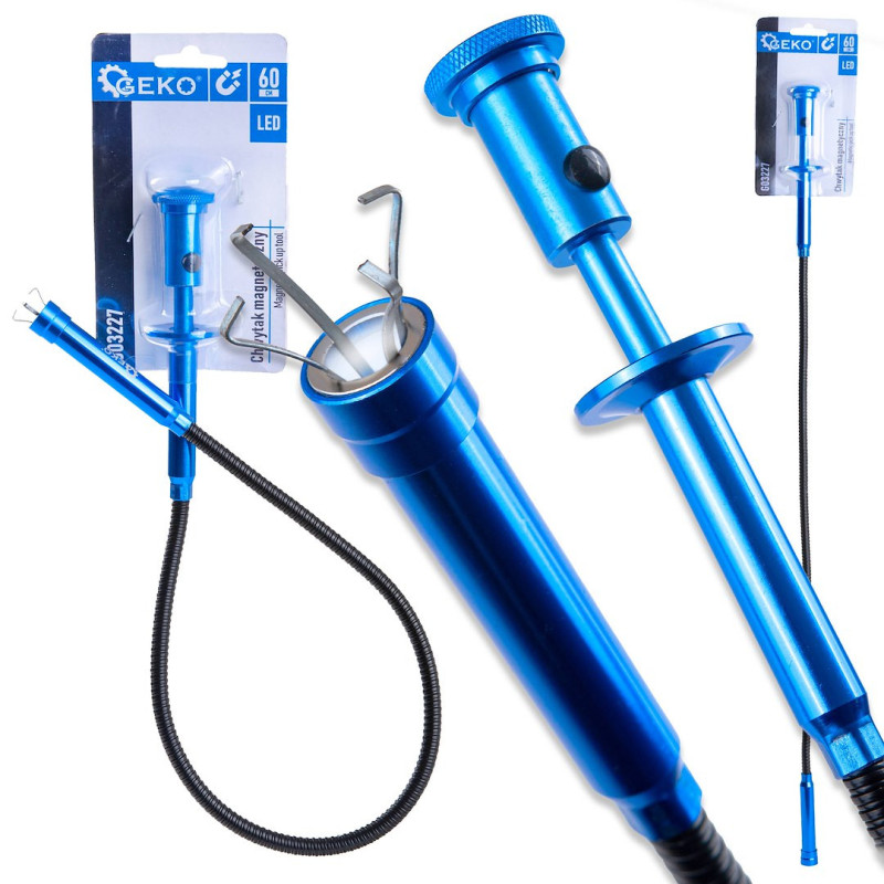 GEKO G03227 Magnetische grijper pick up tool met LED-verlichting 60cm