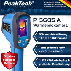 PeakTech P5605A Infrarood thermometer -20 tot +550°C