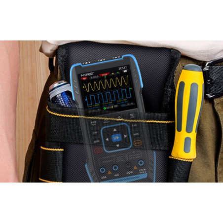 Fnirsi 2C53T 3-in-1 Mini oscilloscoop 50MHz, multimeter en signaalgenerator