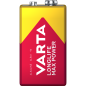 Varta Longlife Max Power 9V Alkaline blokbatterij