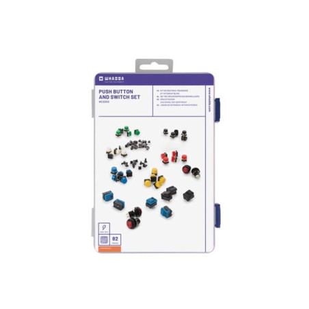 Whadda WCS300 Drukknoppen en schakelaars assortiment 82-delig