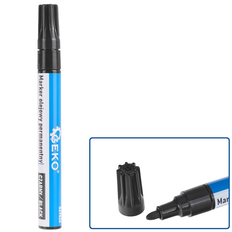 GEKO G29026 Permanent olie-marker zwart GEKO G29026 Permanent olie-marker zwart