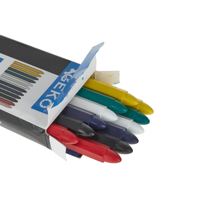 GEKO G29044 Waskrijt bandenkrijt kleurenset (12 stuks) GEKO G29044 Waskrijt bandenkrijt kleurenset (12 stuks)