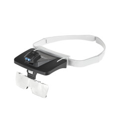 GEKO G03219 Vergrootglas met hoofdband en verlichting | Soldeerbout-shop.nl