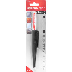 Strend Pro 2220660 Diepgatmarkeerstift zwart | Soldeerbout-shop.nl