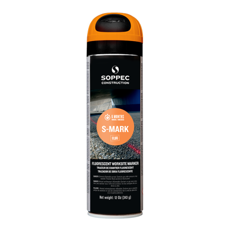 SOPPEC S-Mark markeerverf spuitbus 500ml oranje | Soldeerbout-shop.nl