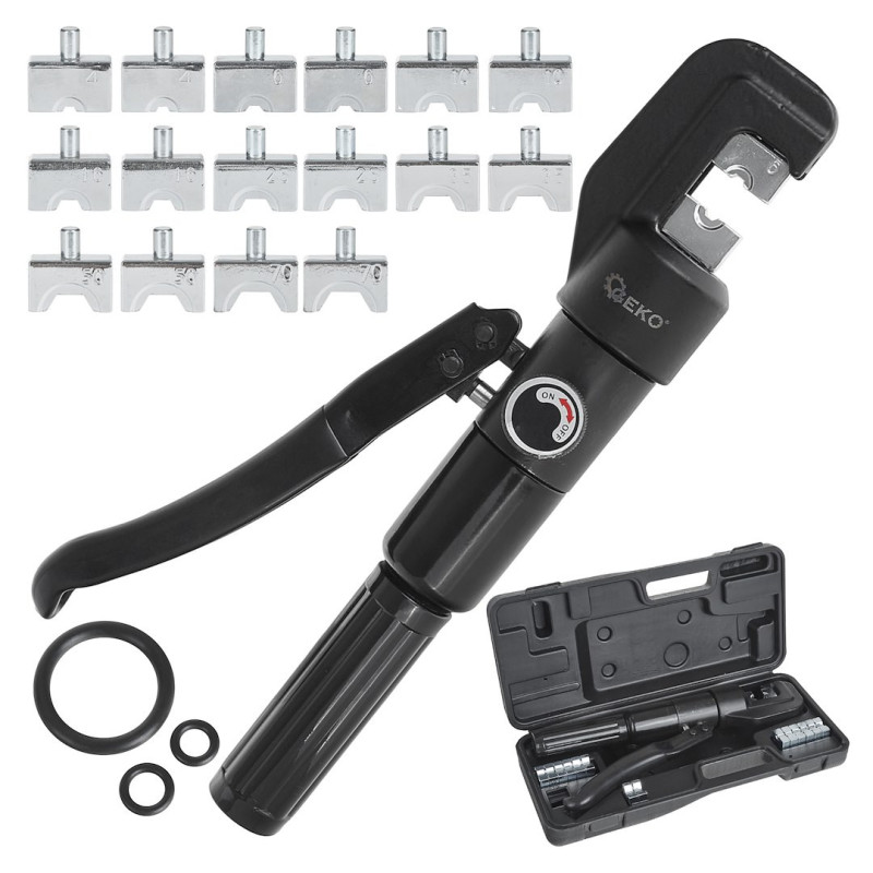 GEKO G00899 Hydraulische perskabelschoenentang 4-70mm² GEKO G00899 Hydraulische perskabelschoenentang 4-70mm²