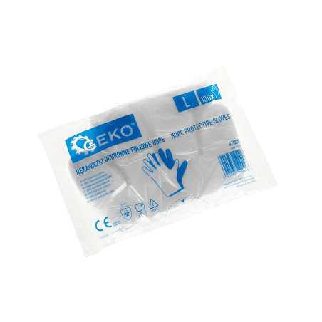 GEKO G75210 HDPE wegwerphandschoenen L (100 stuks)