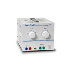 PeakTech 6125 Laboratoriumvoeding 0-15V & 0-5A AC/DC | Soldeerbout-shop.nl