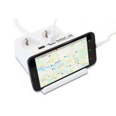 PeakTech 3125 Dubbele bureau USB-lader 2,5A | Soldeerbout-shop.nl