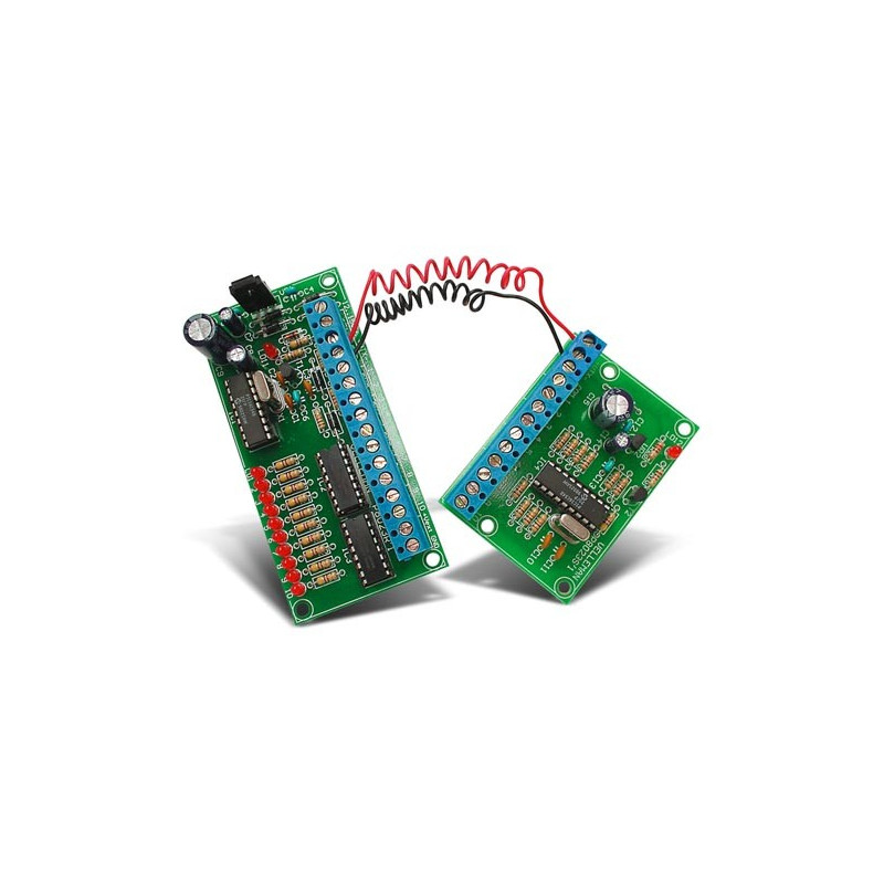 Whadda WSRC8023 10-kanaals afstandsbediening over 2 draden