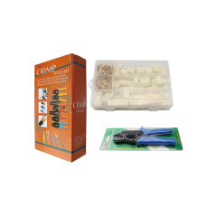 Eurokomp E6016 Krimptang met 40 connectoren | Soldeerbout-shop.nl