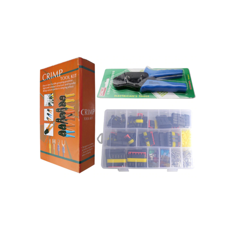 Eurokomp E6014 Krimptang met 12 connectoren Eurokomp E6014 Krimptang met 12 connectoren