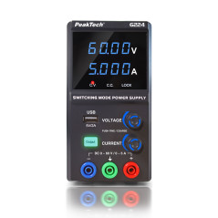 PeakTech 6224 Labvoeding 0-60VDC & 0-5A + USB
