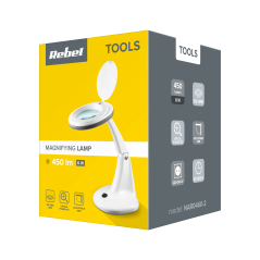 Rebel NAR0460-2 Desktop vergrootglas met LED-verlichting | Soldeerbout-shop.nl