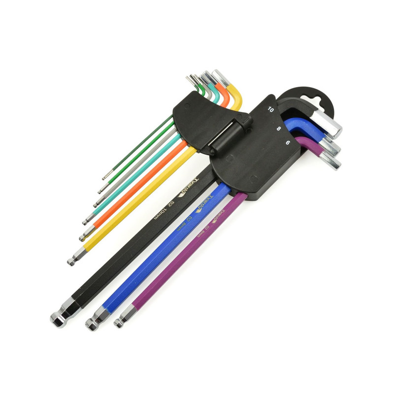 Tvardy T00120 Lange inbus-sleutelset 9-delig