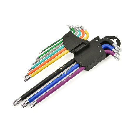 Tvardy T00123 Lange Torx-sleutelset 9-delig