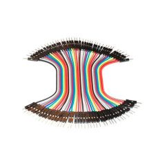 Soldeerbout-shop Jumper draadbruggen male-male 40-delig 10cm | Soldeerbout-shop.nl