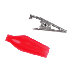 OEM KRO0390.1 Krokodillenklem 40mm (rood & zwart)