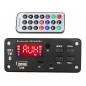 OEM Mini inbouw media-speler met FM-radio, MP3-speler, bluetooth en aux 5-14V | Soldeerbout-shop.nl