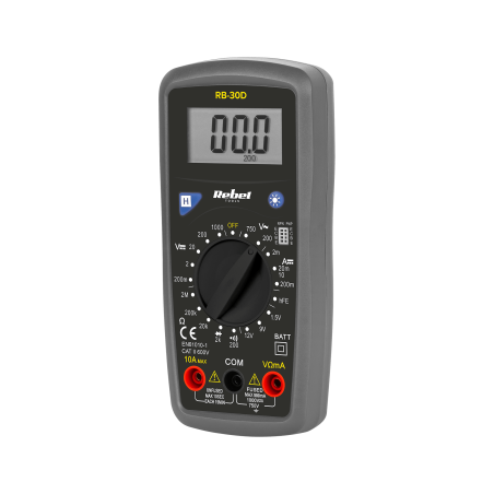 Rebel RB-30D Digitale multimeter | Soldeerbout-shop.nl