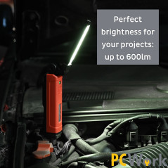 PCWork PCW12K LED-werklamp met accu 600lumen | Soldeerbout-shop.nl