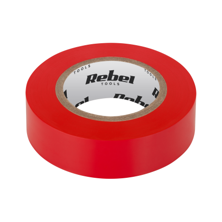 Rebel NAR0425 Isolatietape 19mm x 9m rood | Soldeerbout-shop.nl