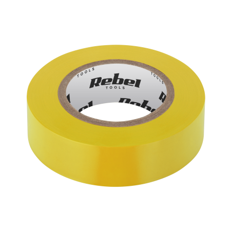 Rebel NAR0426 Isolatietape 19mm x 9m geel | Soldeerbout-shop.nl