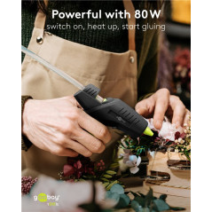 Goobay 77824 lijmpistool 11mm 80Watt | Soldeerbout-shop.nl