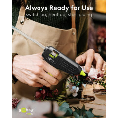 Goobay 77826 lijmpistool 11mm 40Watt met 20 lijmpatronen | Soldeerbout-shop.nl