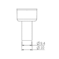 ATTEN A-2105 heteluchtbout nozzle 10mm rond