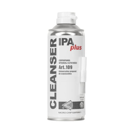 Micro Chip Art.109 Cleanser IPA Plus Isopropylalcohol reinigingsspray 400ml | Soldeerbout-shop.nl