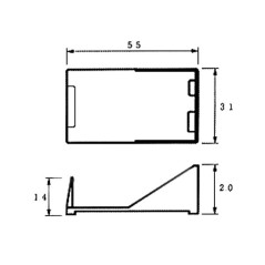 Velleman BH9V Batterijhouder voor 9V blokbatterij