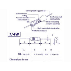 Velleman RA1E5 weerstand 1.5Ohm (100stuks)