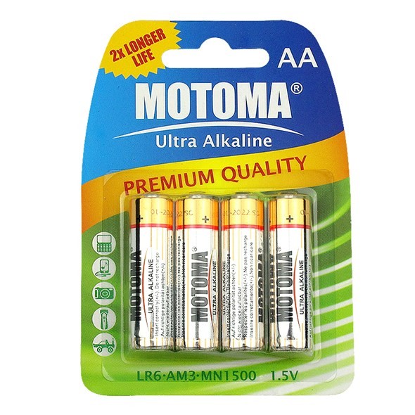 Motoma R6 AA 1.5V batterijen (4stuks)