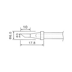 Soldeerbout-shop TIP N4-3 soldeerpunt plat 3mm