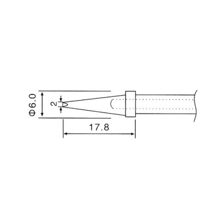 Soldeerbout-shop TIP N4-4 soldeerpunt schuin 2mm